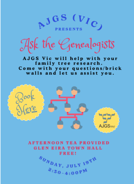 australian jewish genealogical society victoria, Home
